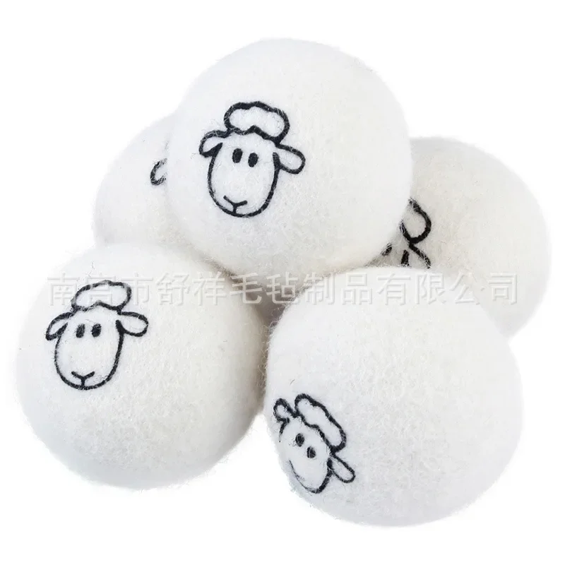 Laundry Basket Household Personal Care Reused Downy Anti-static Wool Dryer Balls Fabric Softener Clothes Drying Limpieza Home
