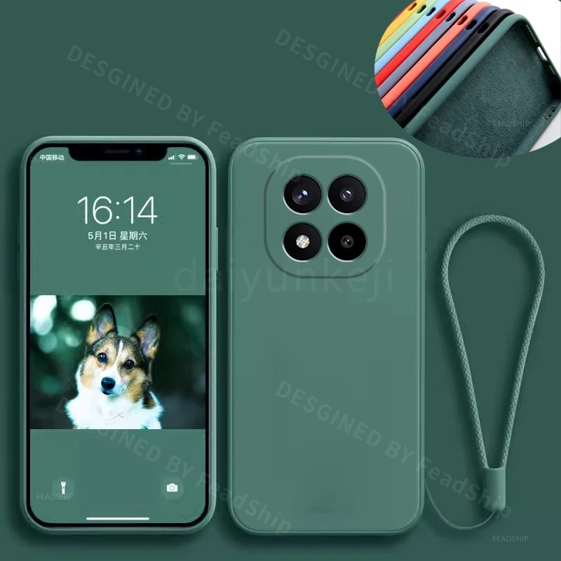 حافظة لهاتف شاومي ريدمي نوت 14 برو 4G 5G حافظة فاخرة لهاتف ريدمي نوت 14 غطاء ناعم مع طبقة حماية للشاشة