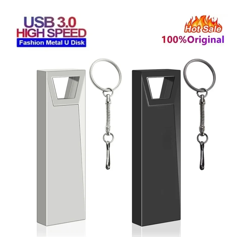 Memory Stick USB 3.0 Flash Drive 256GB 128GB 64GB USB Stick Key Chain Gift Metal Pen Drive USB 512GB Storage Device U Disk 32GB