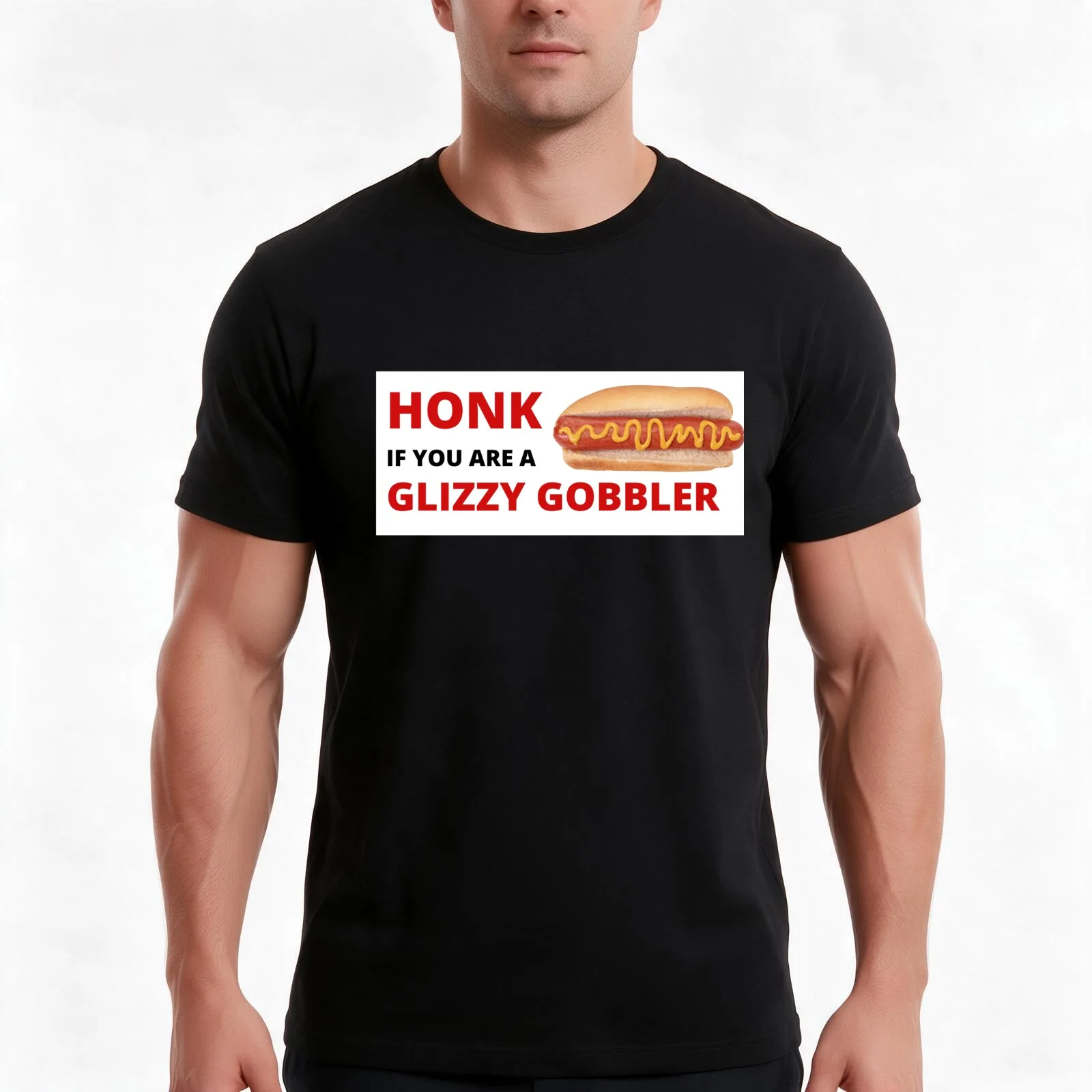 Honk if you are a Glizzy Gobbler T-Shirt Summer Casual Cotton Tee Oversized Streetwear Tops Vintage Graphic Print