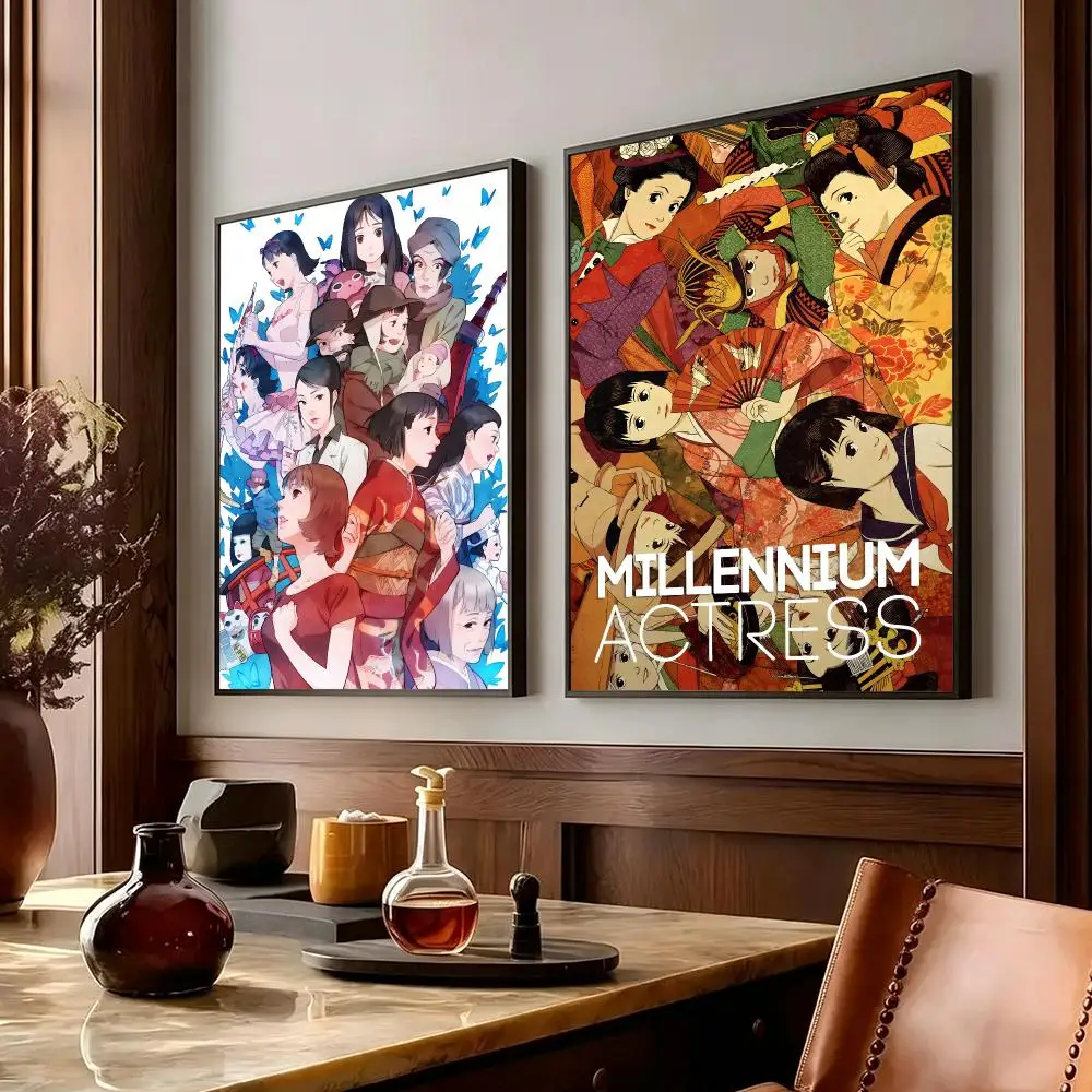 anime Millennium Actress Poster Poster HD Printing Cozy Warm Style Home Decor Suitable for Living Room Bedroom Gift