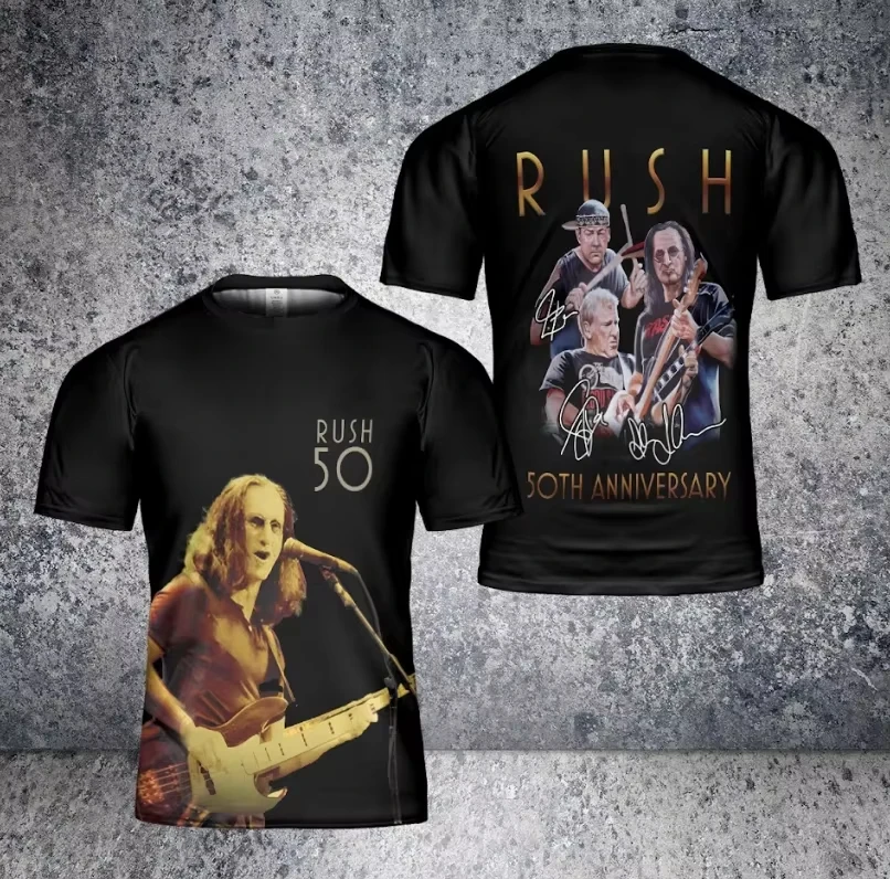Rock Rush Popular Album T-Shirts 3D Print Men Women Short Sleeve T Shirt Casual Oversized Harajuku Y2K Tees Tops Men's Clothing