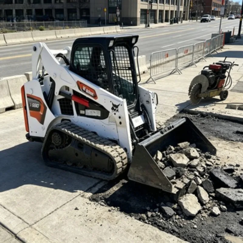Earth-moving Machinery 1Ton Wheel Mini Skid Steer Loader Skid Loader With Multifunctional Attachment for Construction Work