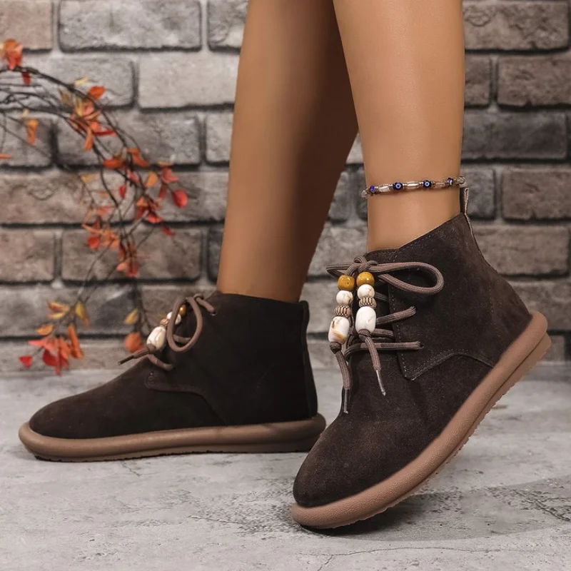 أحذية نسائية جديدة للخريف ذات قاع مسطح عالية الجودة غير متعبة، أحذية نسائية غير رسمية تتميز بشخصية