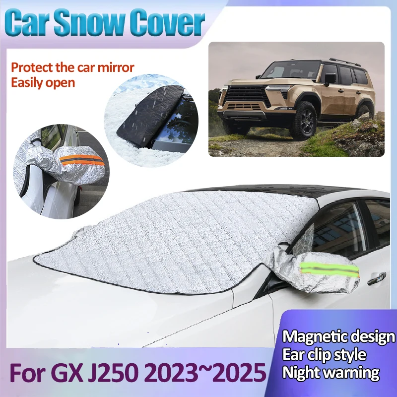

For Lexus GX J250 2023 2024 2025 Auto Snow Shield Covers Anti-Icing UV-Proof Front Sunshades Windshield Winter Car Accessories