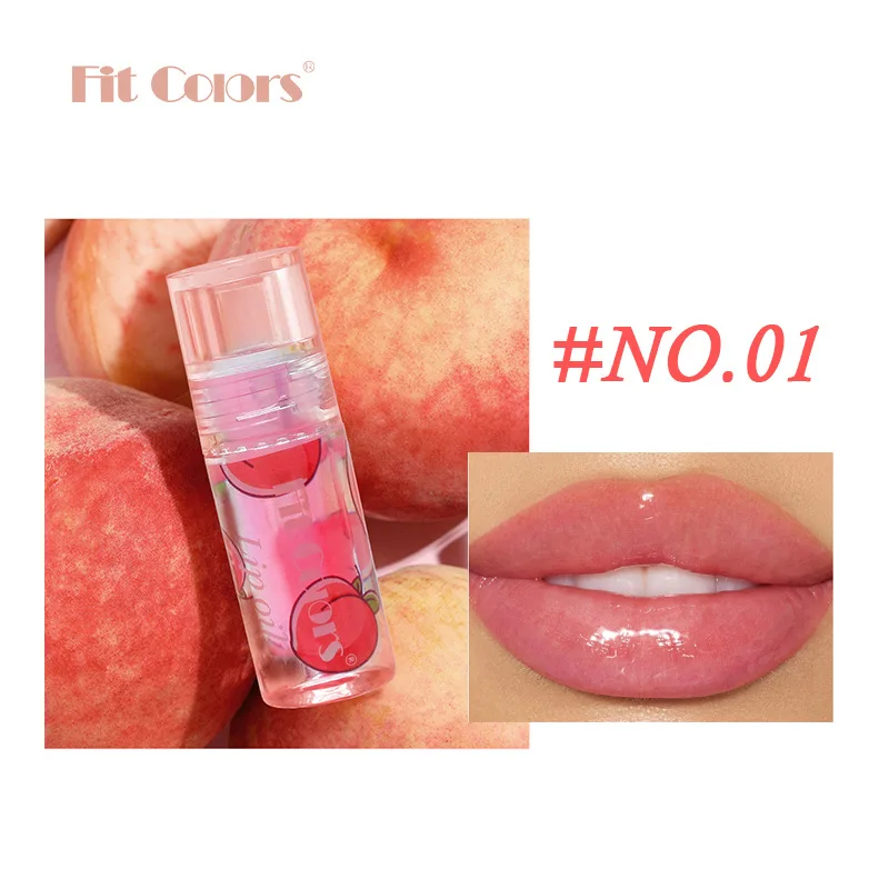 1set Fruit Lip Oil Lip Gloss Moisturizing Hydrating Transparent Water Light Lip Care Cross border Hot Selling