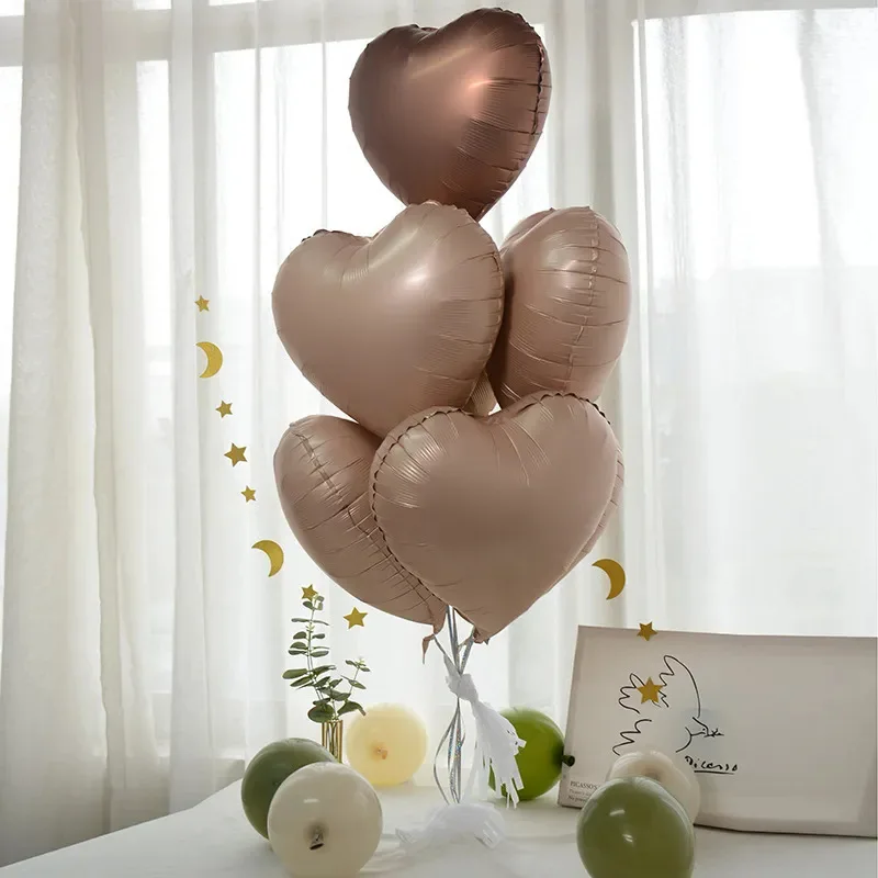 Set di 6 palloncini d'amore retrò con orsacchiotto smerigliato, festa di compleanno, cerimonia di laurea, benvenuto, decorazione per feste per bambini