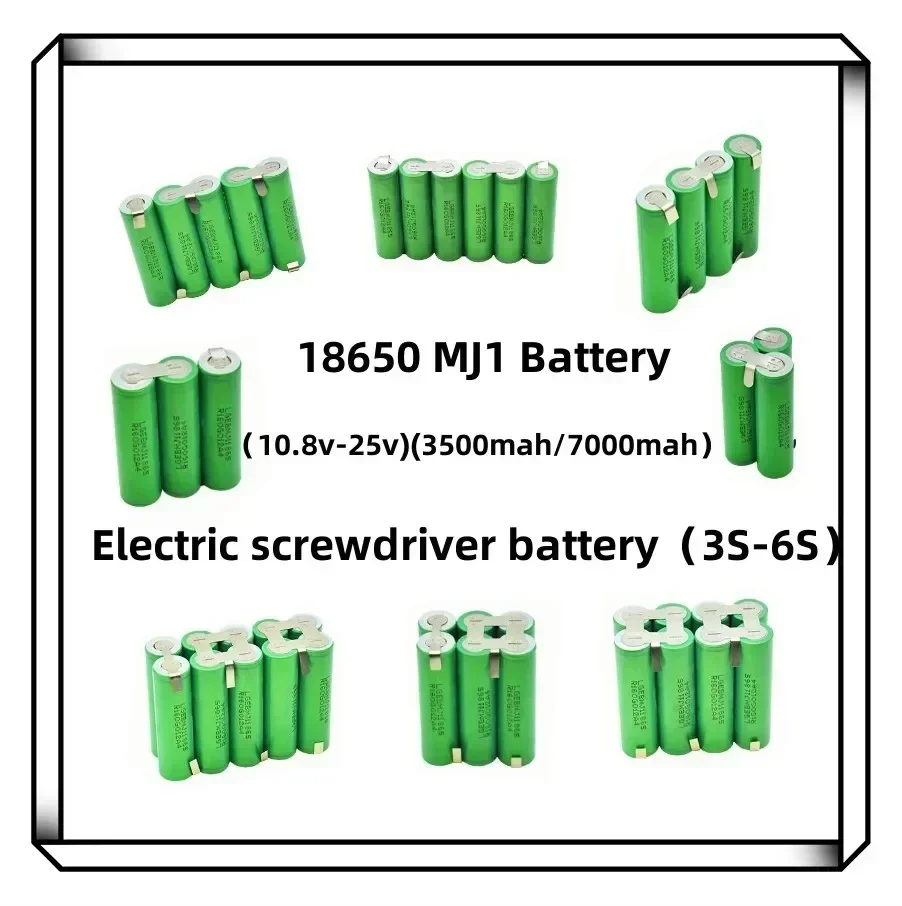 2024  3 3s2p 4s2p 5s2p 8.4v 3.7V 10.8V 16.8v 18V MJ1 Battery Pack  18650 3500 MAh Battery  for 18V Screwdriver Battery