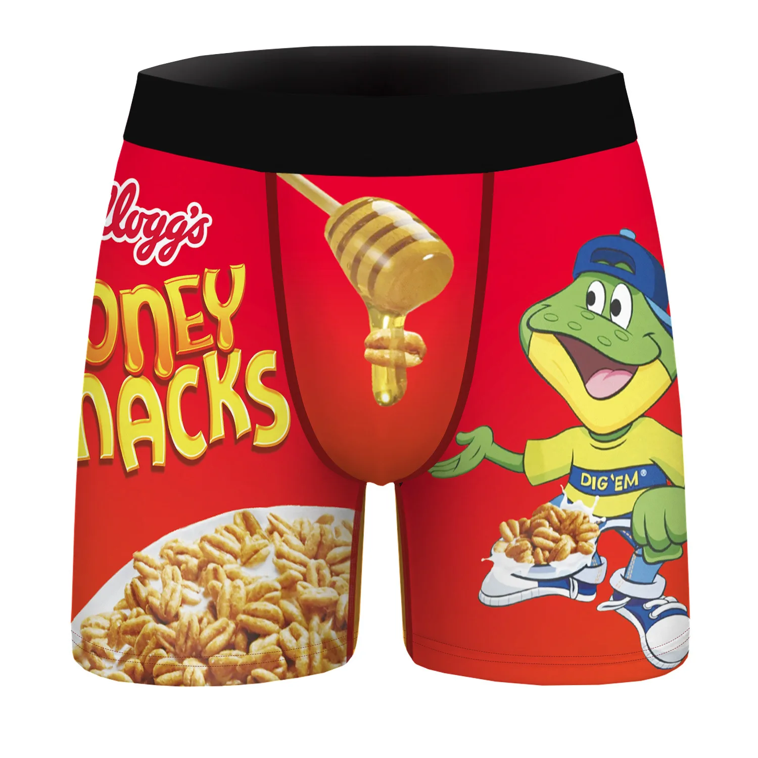 Série engraçada dos homens shorts apertados bonitos, snacks impressos 3D, desenhos animados animados, versátil, venda quente