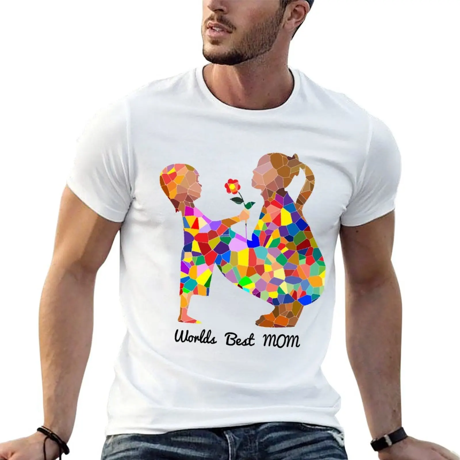 

Worlds Best Mom T-Shirt t shirt man luxury t shirts for man pack cotton T-Shirt