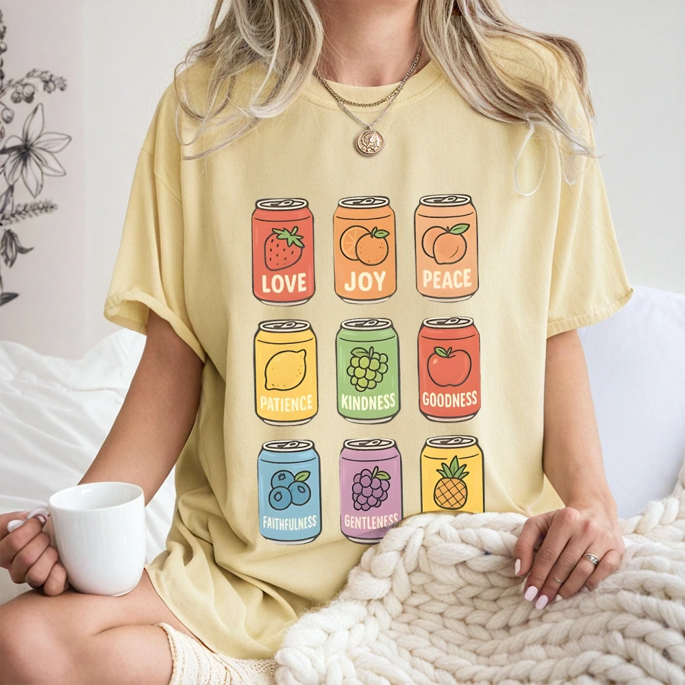 تي شيرت جرافيك من القطن الناعم بأكمام قصيرة ورقبة دائرية تي شيرت برسومات Y2k ملابس هاراجوكو تي شيرت ملابس الشارع ملابس نسائية