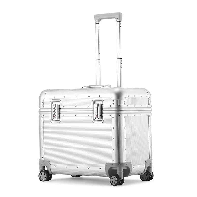 Aluminum-Magnesium Alloy Trolley Case 20-inch Carry-on Luggage 22-inch Suitcase 18-inch Travel Case