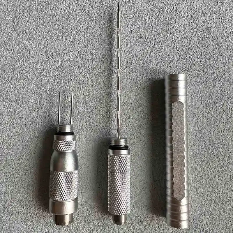 

Stainless steel cigar needle household multipurpose cigar needle aluminum alloy four in one cigar needle 91