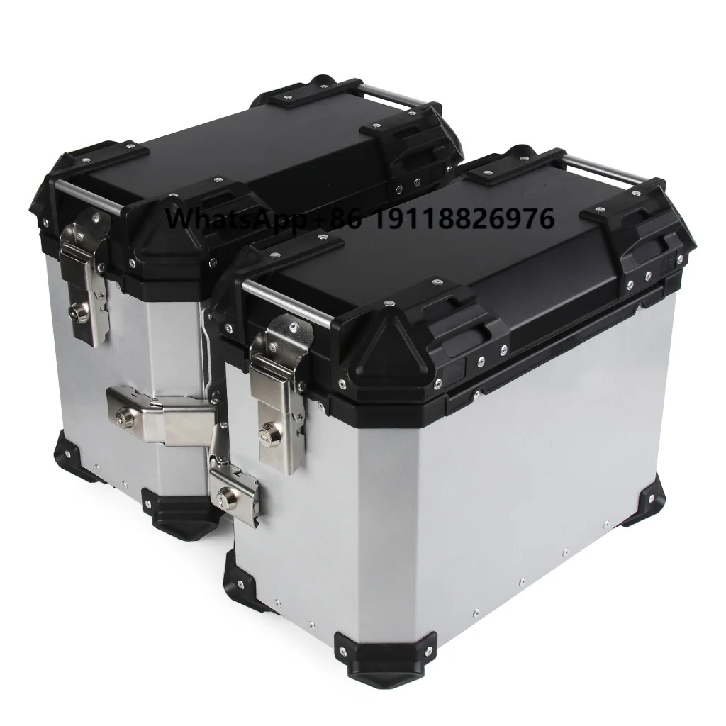 

Retail High Quality Top Box Aluminum Motorcycle Two Side Box and Tail Box with Racks Top Accessories Piece Plate