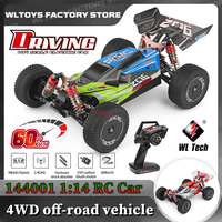 WLtoys 144001 1:14 RC Racing Car 60KM/H High Speed 2.4G Remote Control Off-Road Drift Shock Absorption Adult Boys Toys Kids Gift