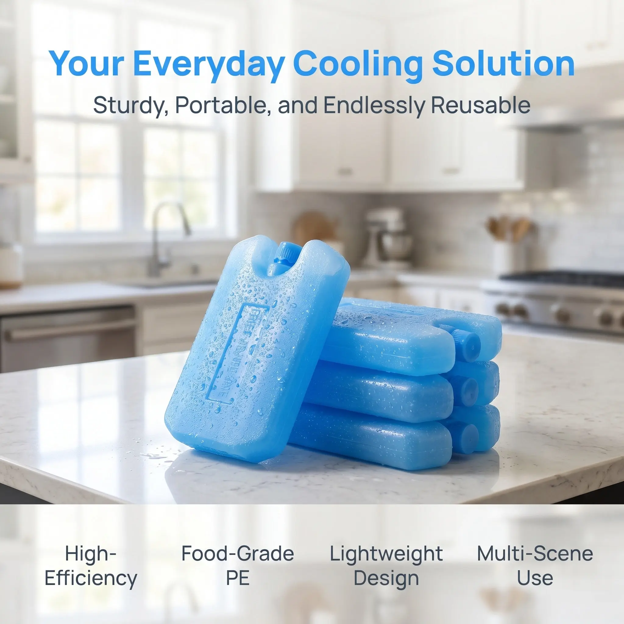 Ice Crystal Cooling Packs Cold Chain Insulated Box Halloween Christmas Cooling Ice Pack Cooling Block Gel Ice Packs 5PCS