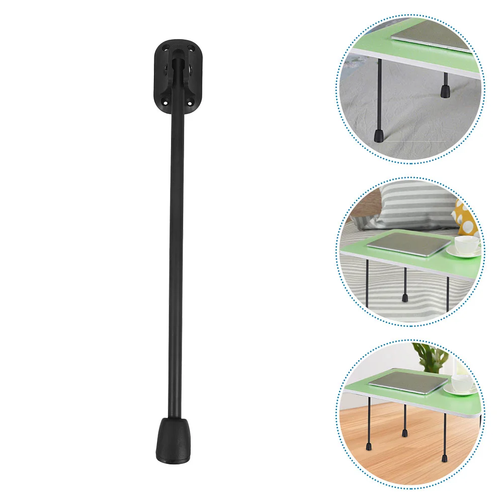 

4 Pcs Folding Dining Table Legs Furniture for Metal down Brackets Black Hardware