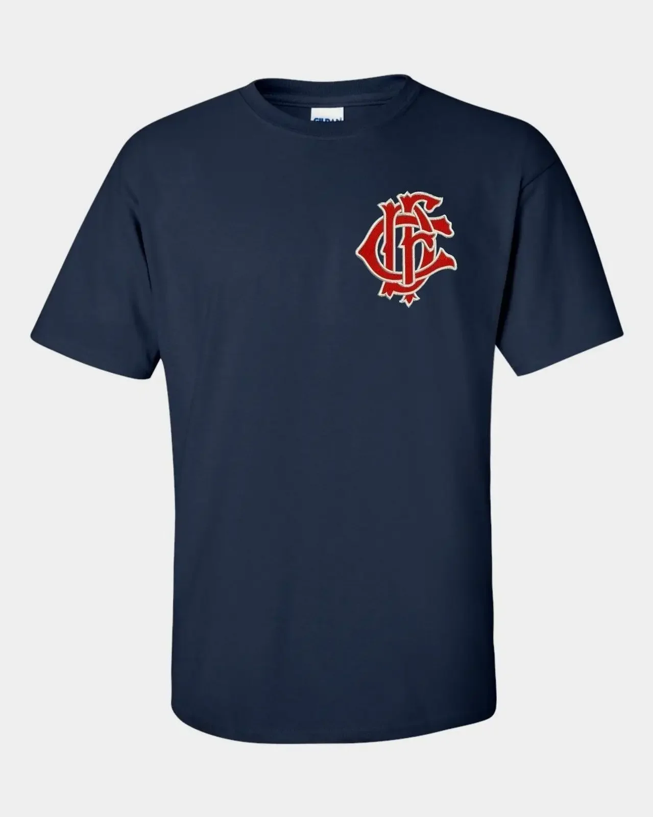 Chicago Fire Department Embroidered Navvyy T-shirt with CFD As Seen On TV