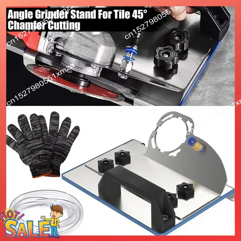 ABCL Angle Grinder Stand For Tile 45° Grinder Chamfering Tool,Angle Grinder Tool For 100-Type Angle Cutting  Stone