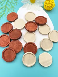 10PCS Wood Round Cabochon Setting Base Wood Frame Pendants Glass Globe Jewelry Making DIY Handmade Craft ﻿