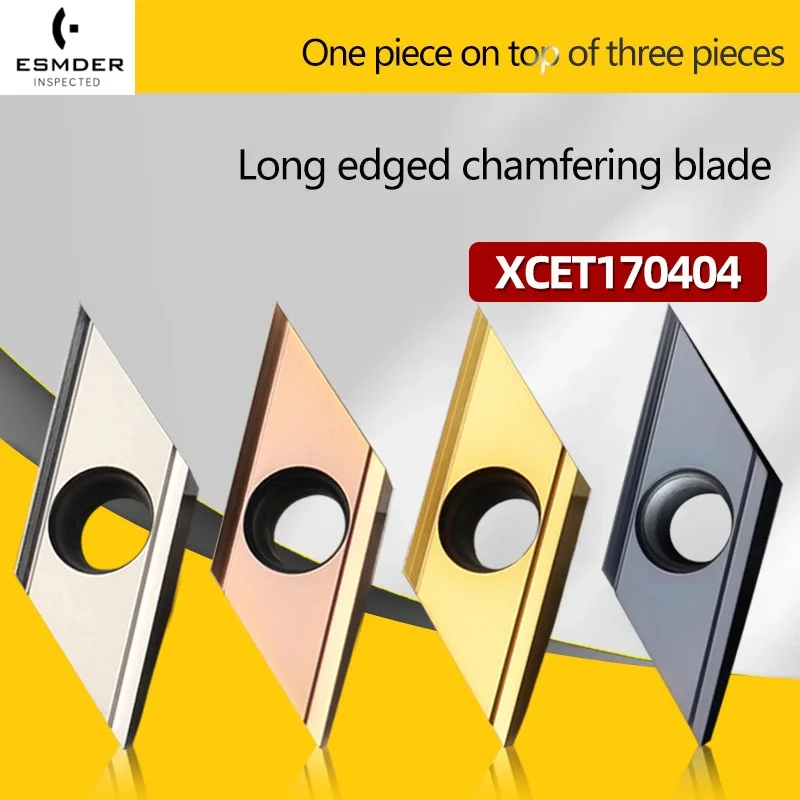 XCET310404 XCET170404 Carbide Inserts Long Edged Chamfering Blades CNC lathe Metal Turning Tools For Stainless Steel/Aluminum