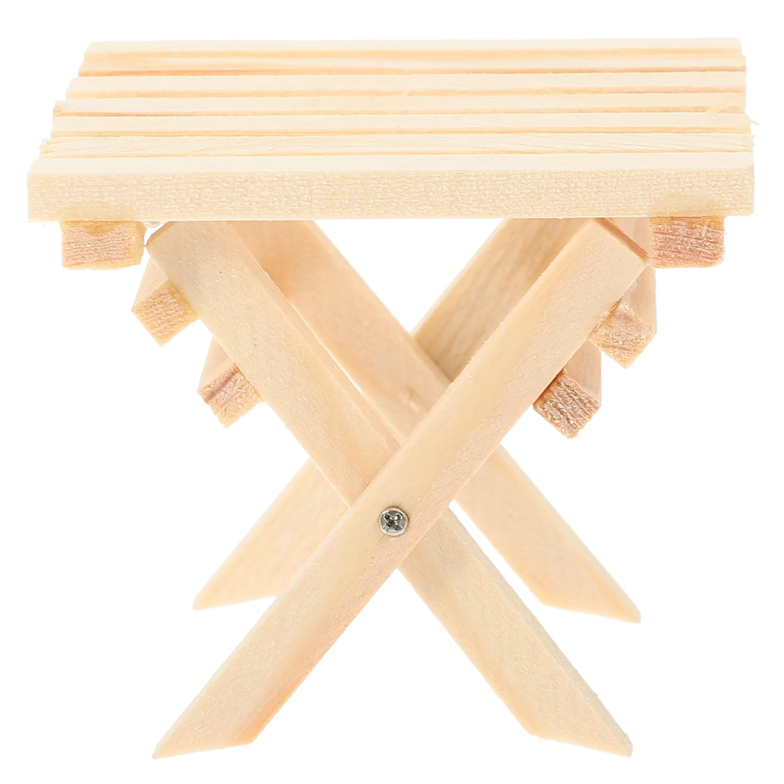 Accessories Miniature Folding Coffee Table Outdoor Furniture Wooden Dollhouse Foldable