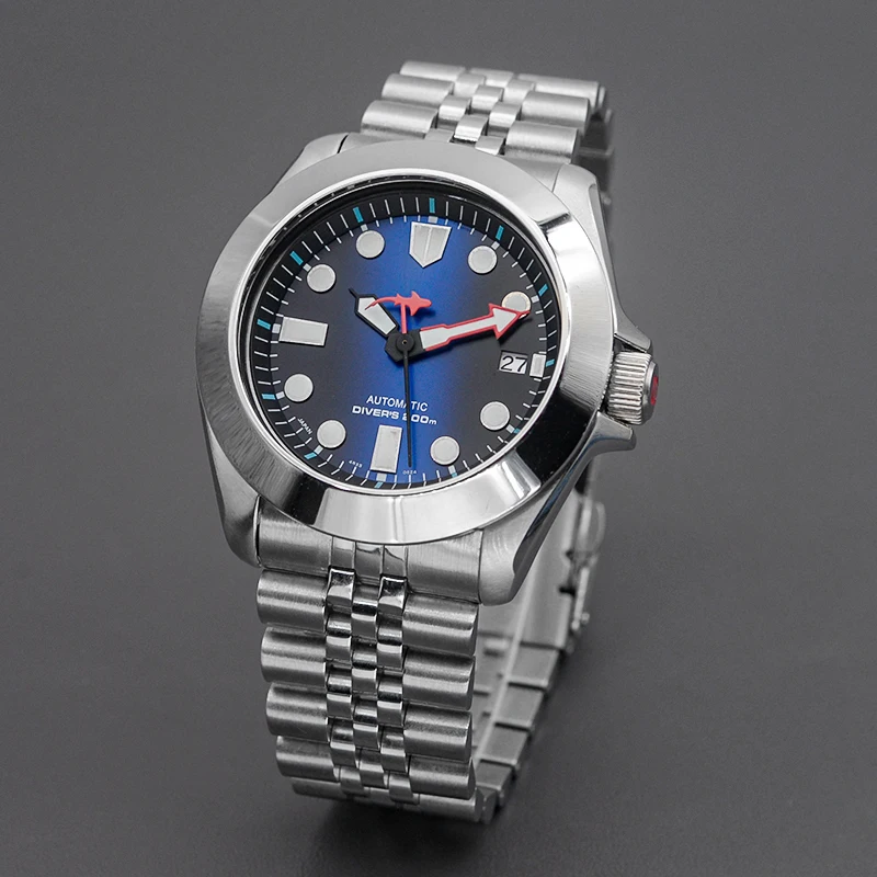 Nieuw ontwerp SKX007 herenhorloge Fit NH36 Automatisch uurwerk 316L roestvrij staal saffierglas 200M waterdicht horloge Horloge