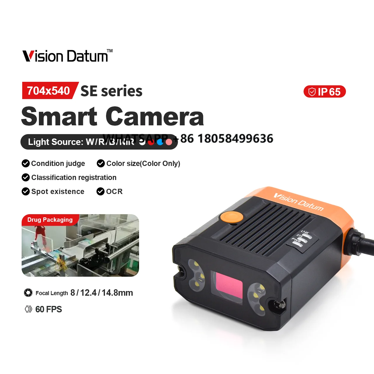 

Smart AI Camra for Machine Vision and Defect Detection with GigE Interface and AI Algorithm Support