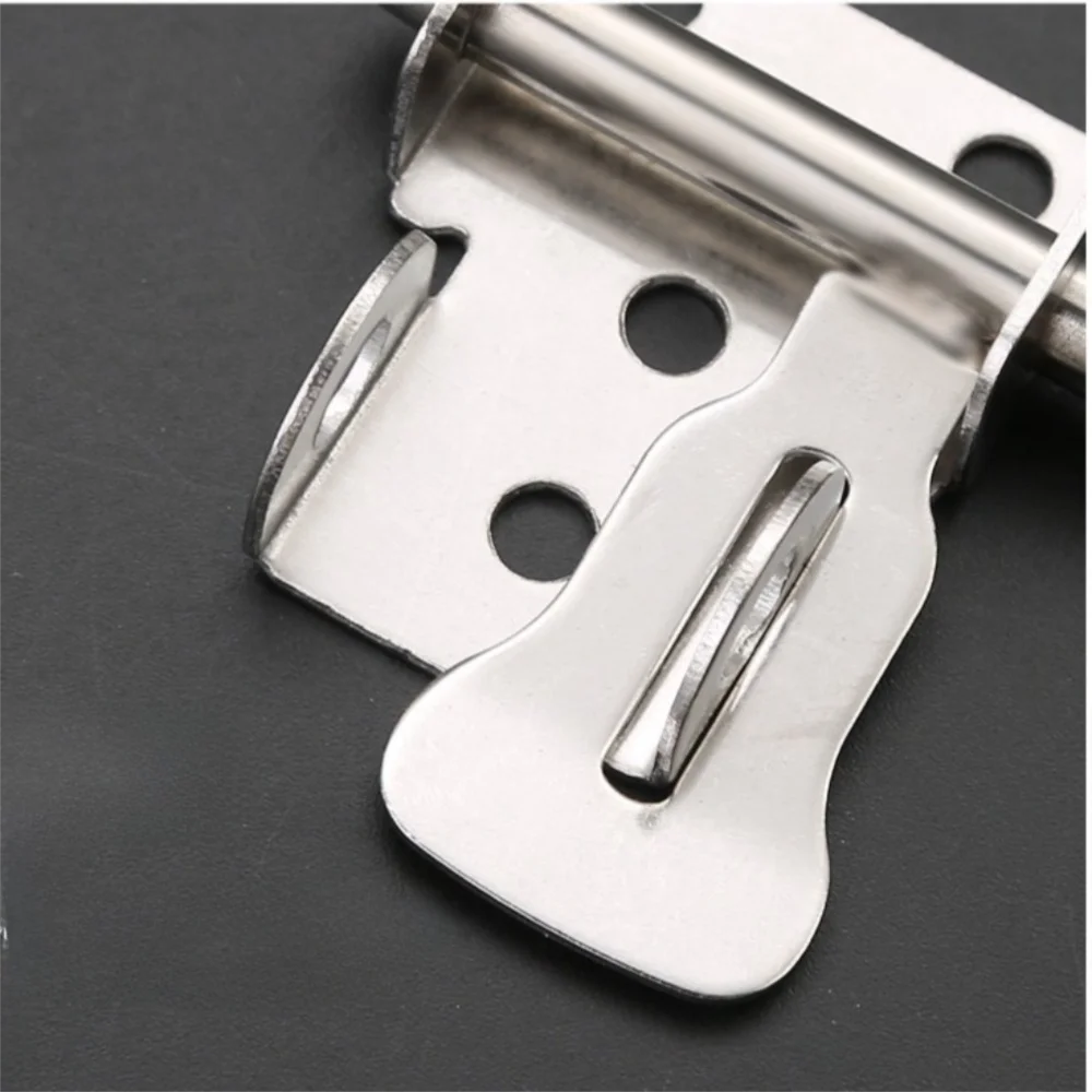 Stainless Steel Door Latch Toilet Door Lock Sliding Mechanism Sliding Bolts Latch Easy Installation Hardware Hasp Lock