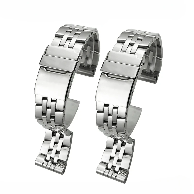 Cinturino in acciaio inossidabile da 18 mm 20 mm 22 mm 24 mm per cinturino impermeabile Avenger Navitimer Superocean
