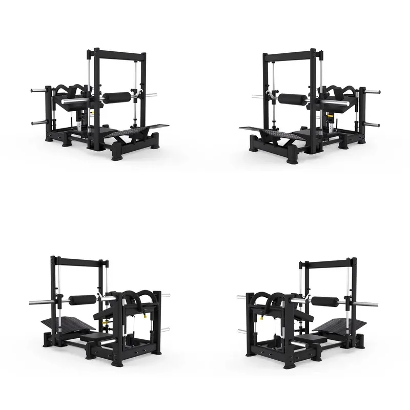 Commercial 3D Butt Push Trainer Adjustable Gaskets Foot Pedals High Load Capacity Strength Training Equipment