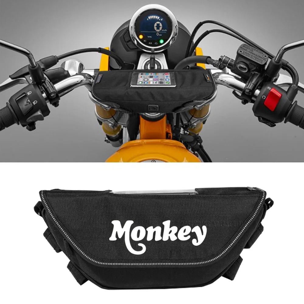 

For honda monkey 125 2018-2023 Waterproof motorcycle handlebar travel navigation bag