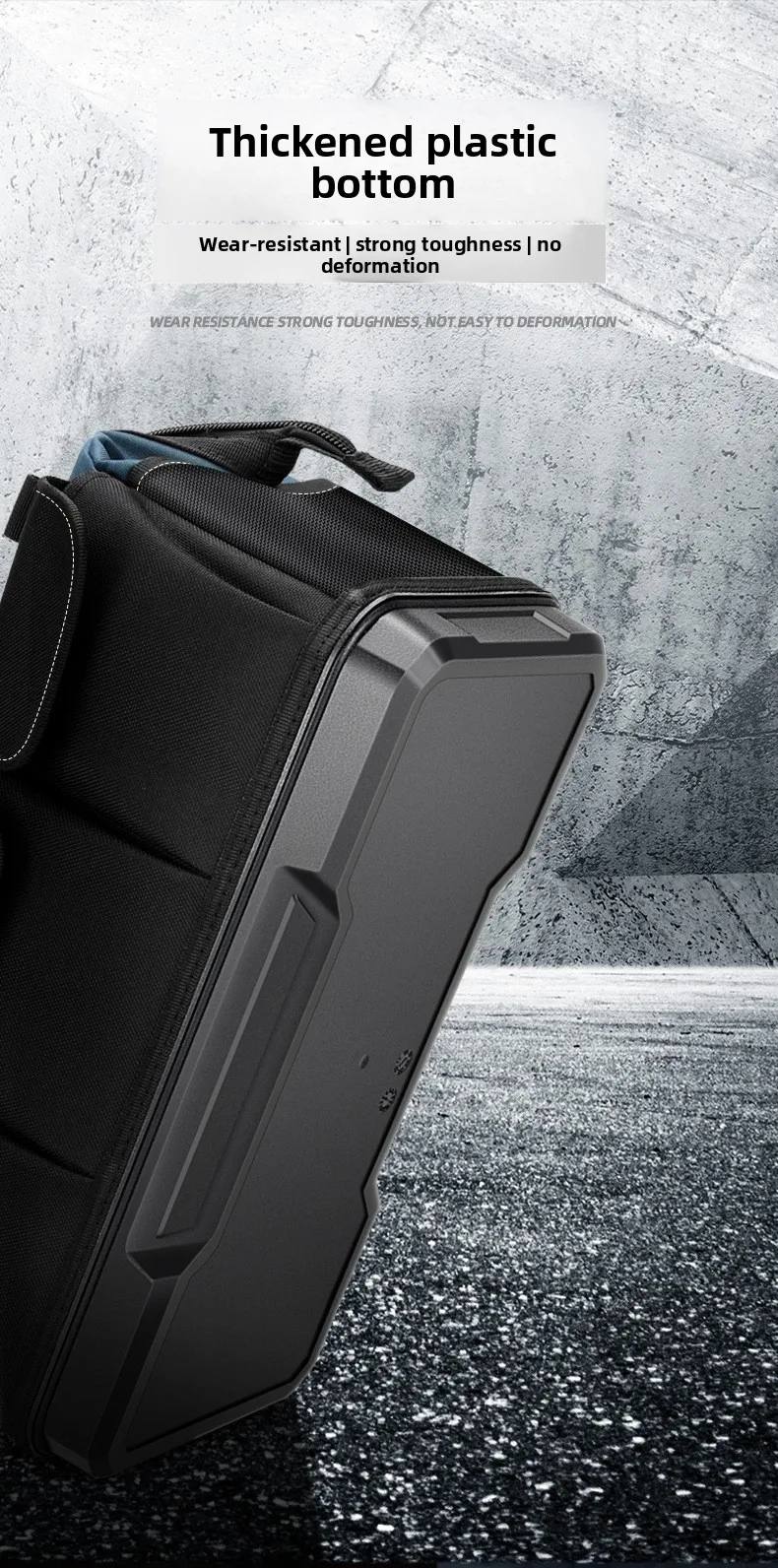Sac à outils multifonction WINHUNT, sac à outils de transport à main, toile robuste, organisateur d'outils pour électriciens, travail du bois, réparation, rangement épais et durable