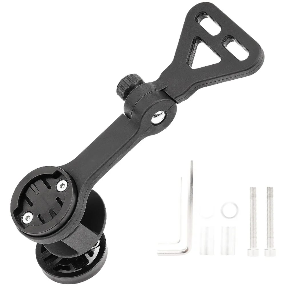 Black Adjustable Mountain Bike Computer Mount Holder For Action Camera Light Extension Bracket Cycling Accessory For Road Bicycl view 3