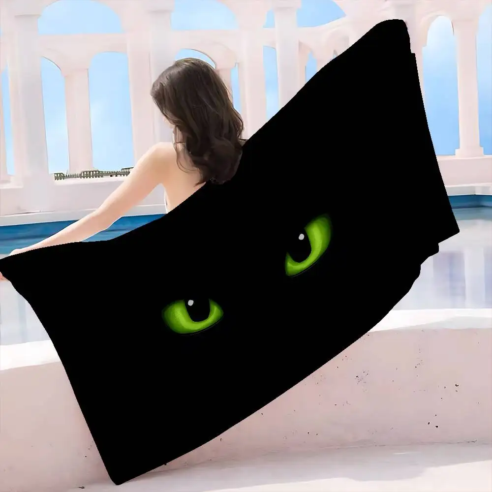 H-How To T-Train Y-Your D-Dragon Cartoon Microfiber Blanket Quick Drying Beach Towels Oversized Printing Super  Pool Towel