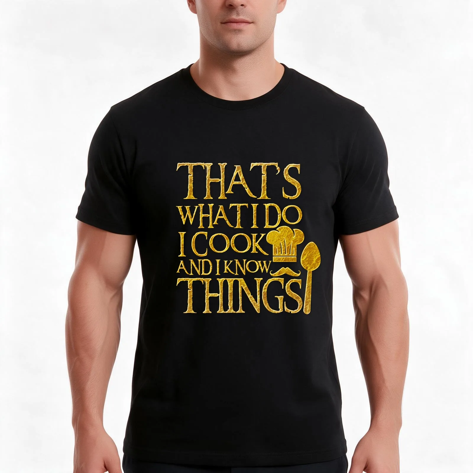 That's What I Do I Cook And I Know Things for Cuisine lovers T-Shirt Summer Casual Cotton Tee Oversized Streetwear Tops