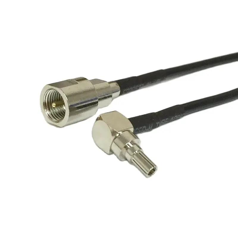 Nieuwe Fme Mannelijke Schakelaar Crc9 Haakse Pigtail Kabel Adapter Rg174 Groothandel 20Cm 8"