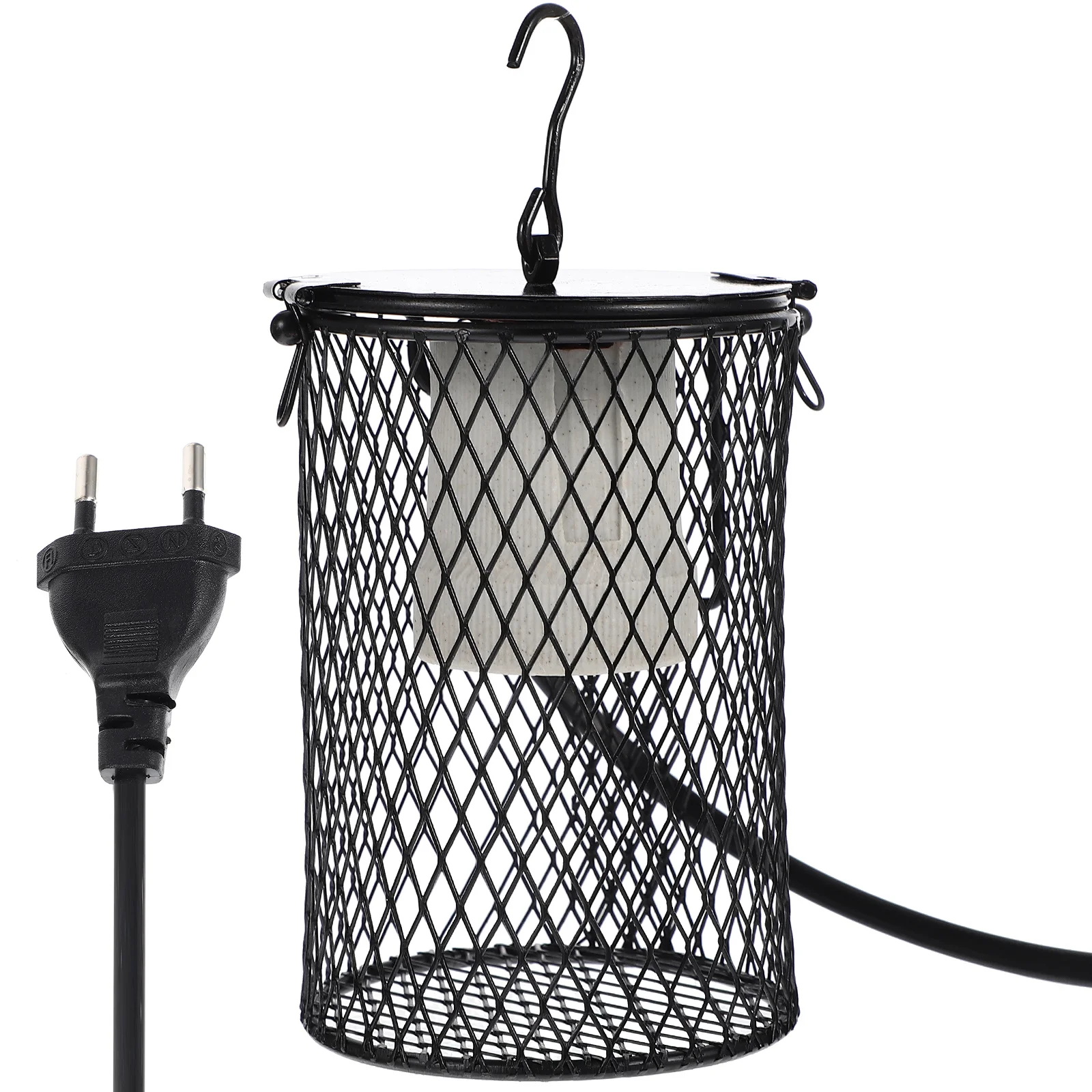 الزواحف مصباح تدفئة غطاء شبكي مع الاتحاد الأوروبي التوصيل عالية الجودة المعادن الحفاظ على الحرارة غطاء خفيف ل موئل الزواحف التلقائي #6