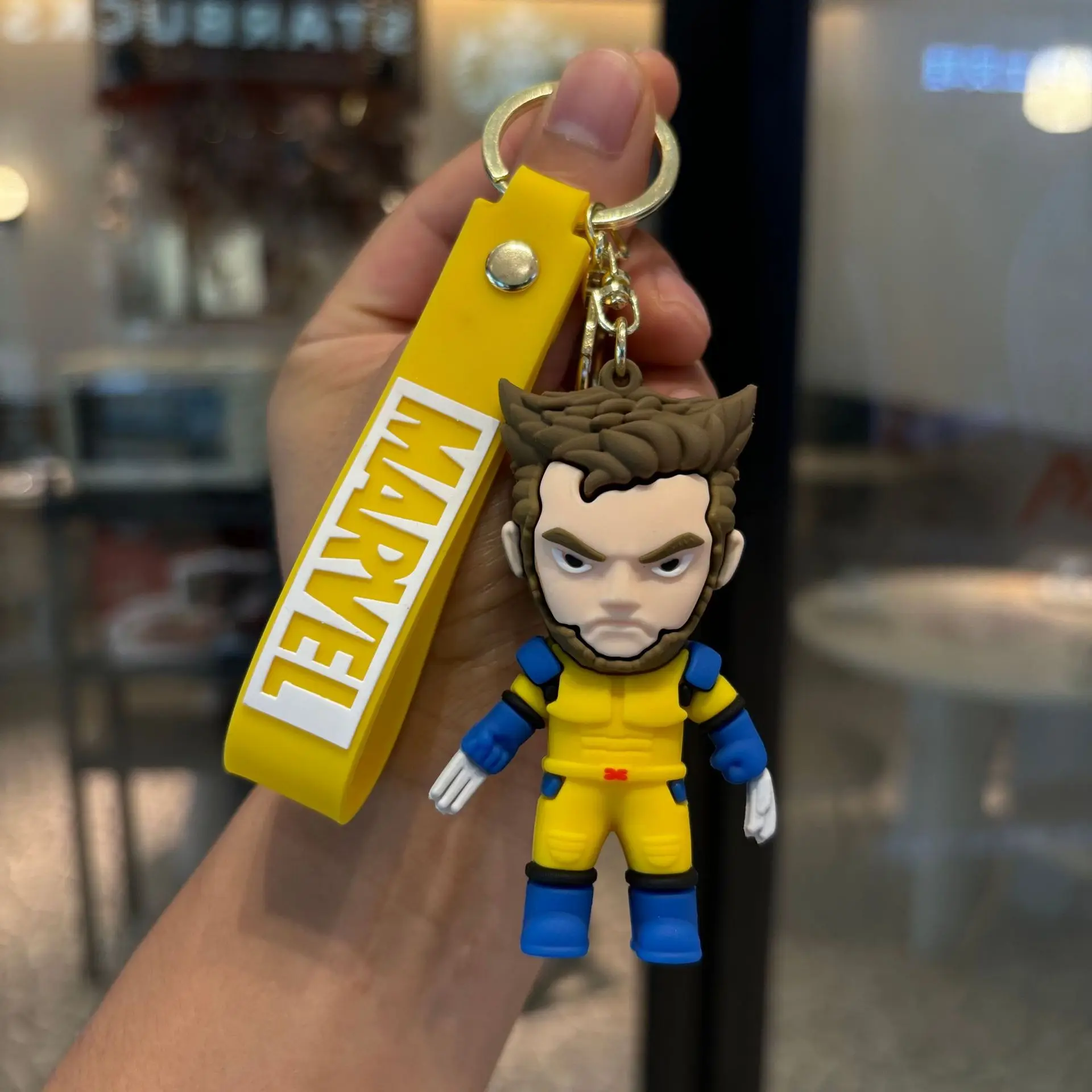 Marvel Deadpool & Wolverine Silcone Bag Pendant Keychains for Men Women Fans Keys Holder Keyring Ornament Gifts for Friends