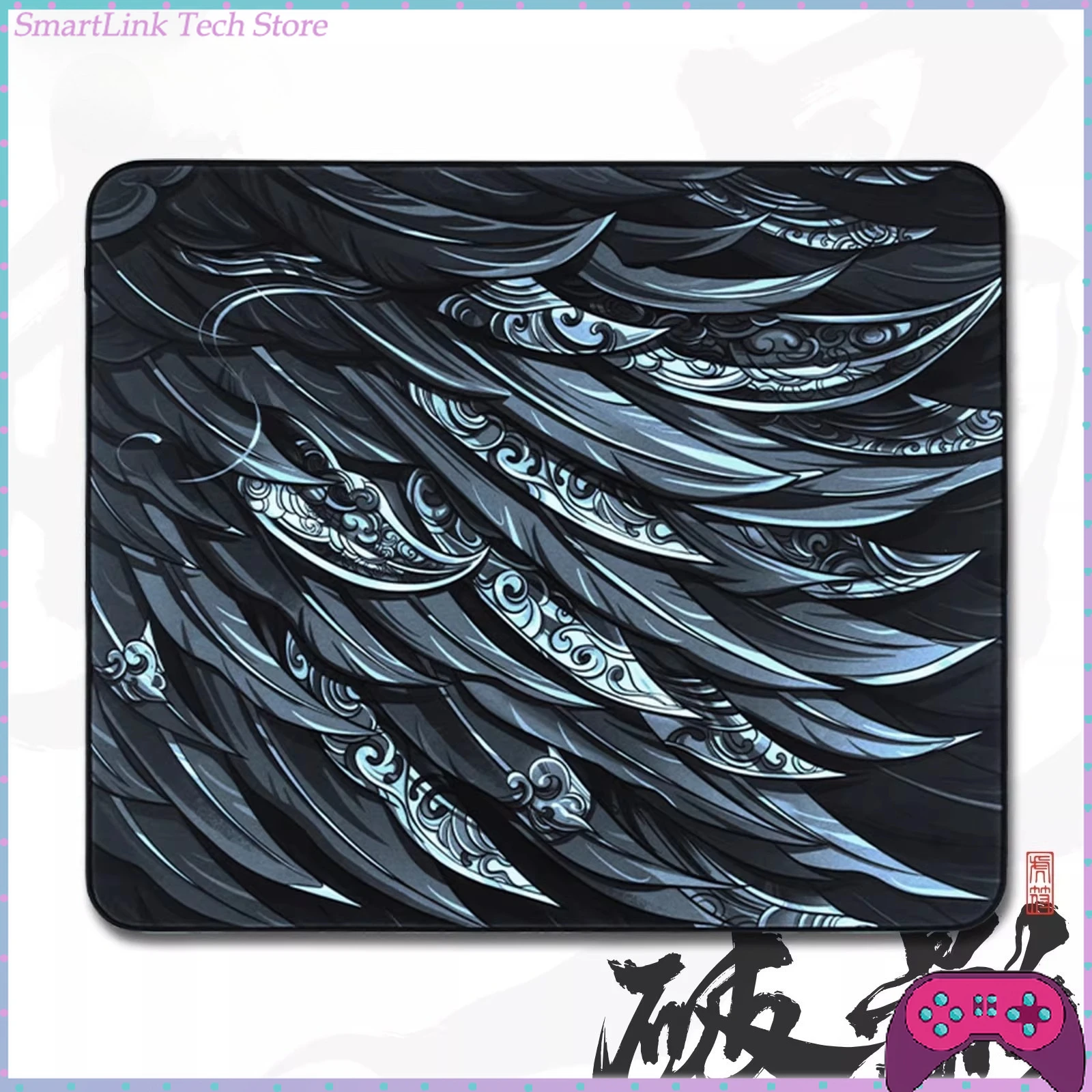 

Коврик для мыши Pokey Shadow, гладкая и приятная для кожи поверхность, коврик для игровой компьютерной мыши, незаменимый подарок для любителей FPS, CSGO, PUBG