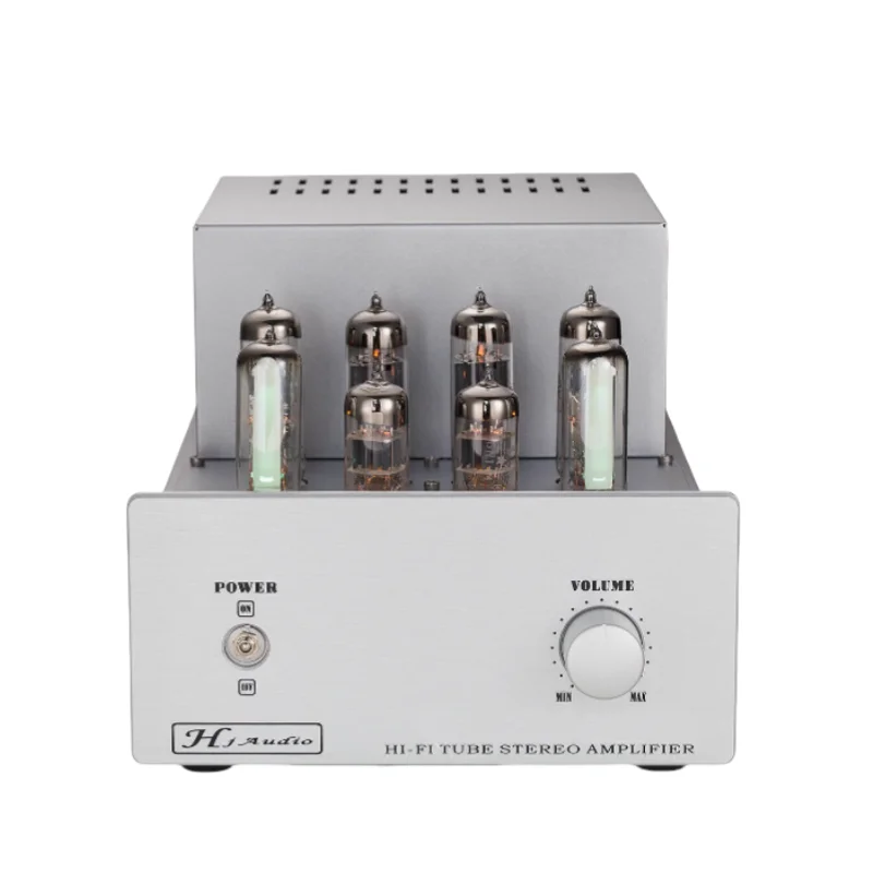 HUAJI Tube amplifier amplifier ST-6P14/EL84PP 13WX2 push-pull amplifier Class AB Stereo Tube Integrated Amplifier DIY KIT