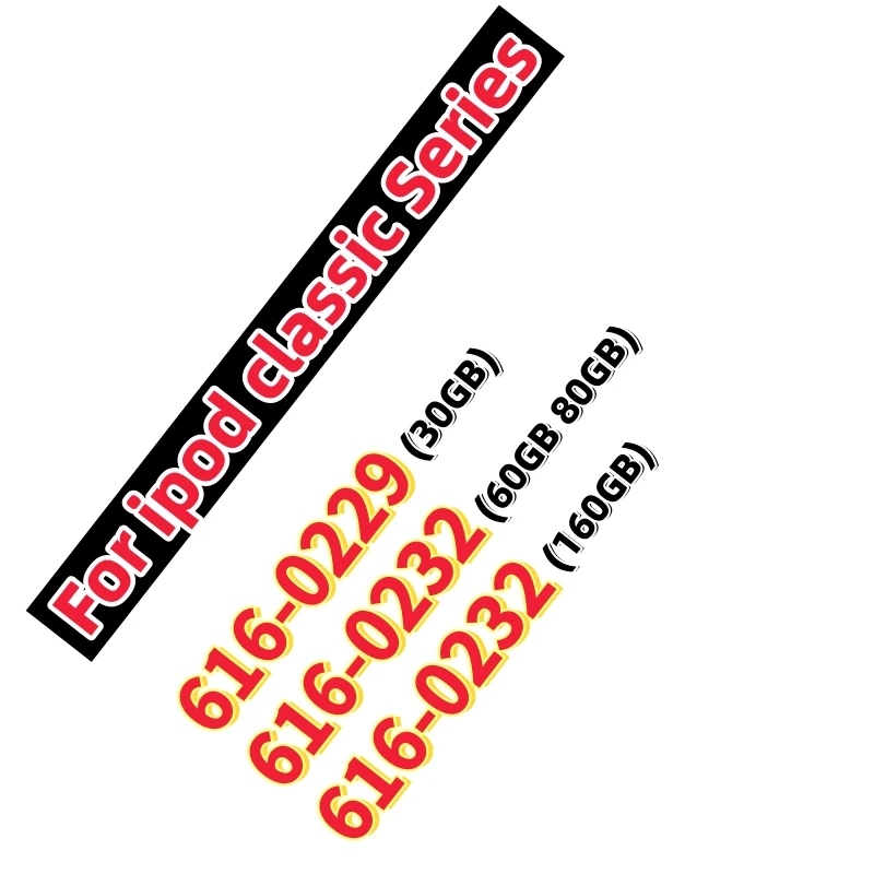 616-0232 Battery For iPod 5th Video 60GB 80GB 6th gen Classic Thick 160GB 616-0232 Battery 616-0229 30GB A1238
