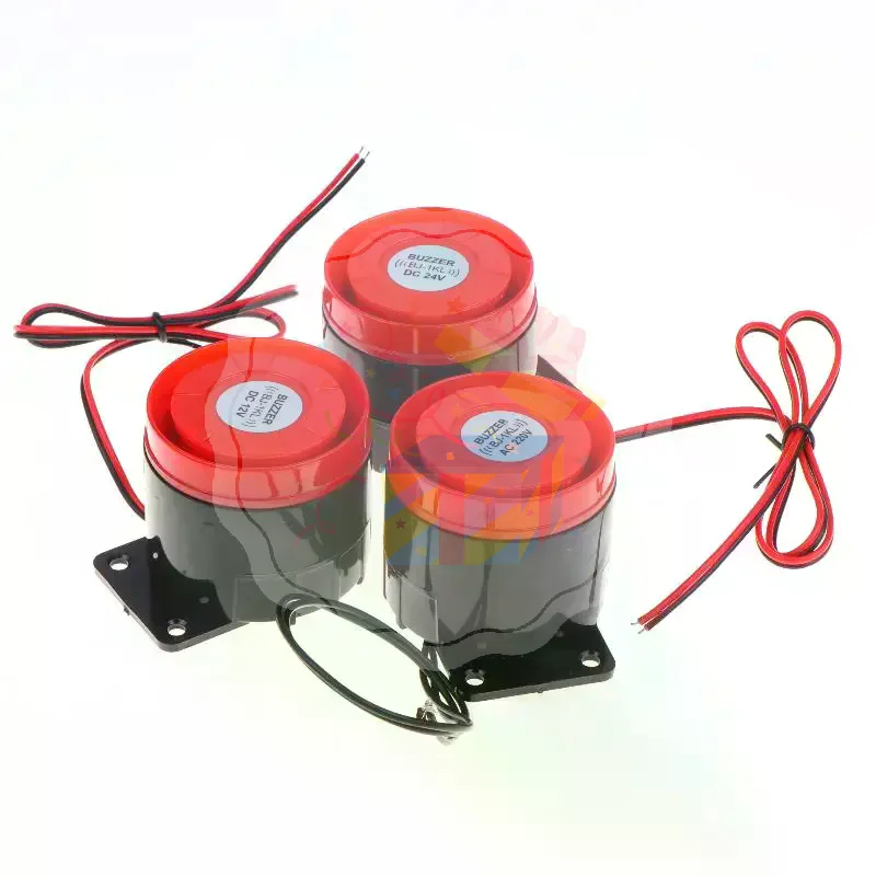 1Pcs High Decibel Sound And Light Alarm 12V 24V 220V Buzzer Anti-theft Audio Electronic Horn Waterproof Dustproof