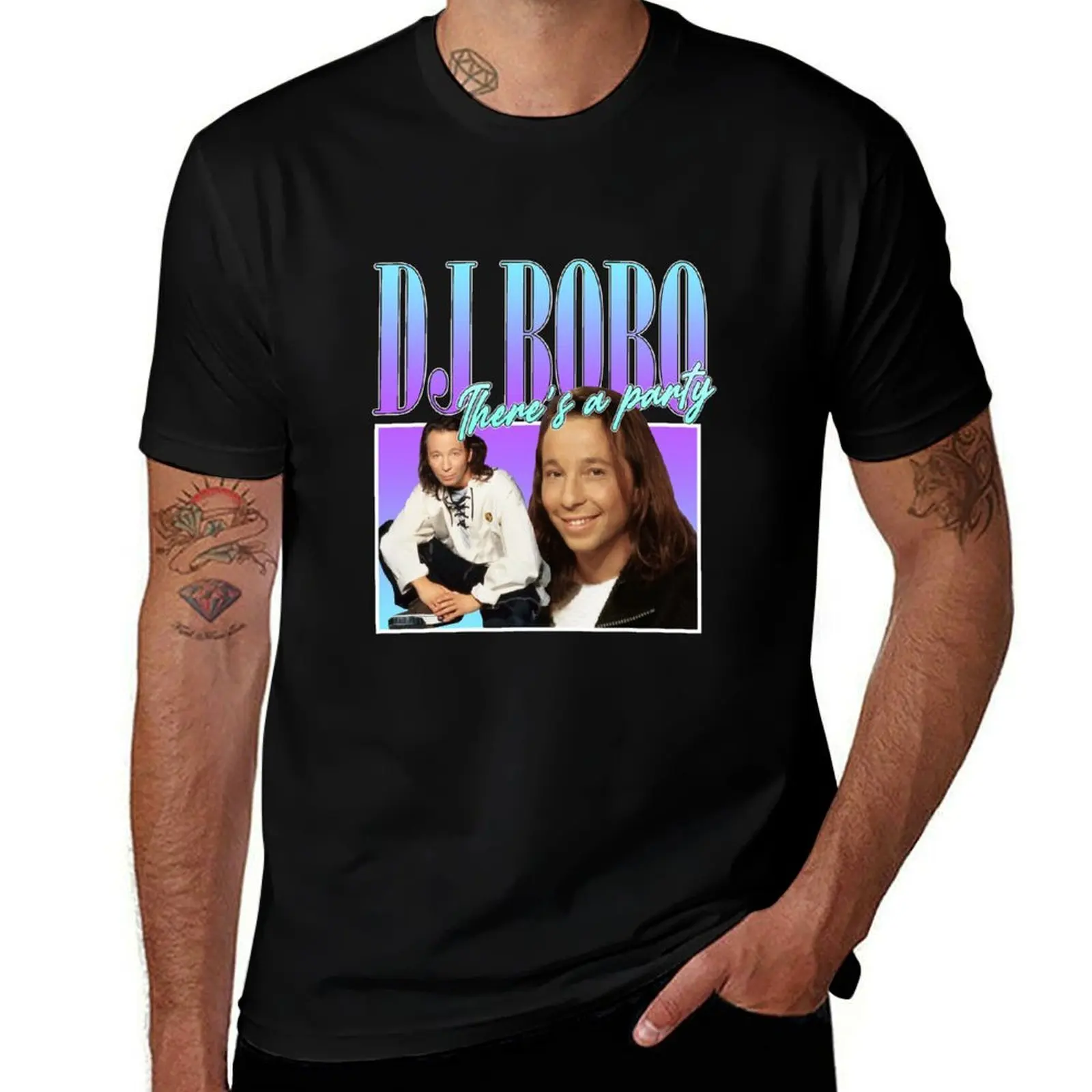 DJ Bobo 90s Style Eurodance T-Shirt Festival Short Sleeve T-Shirt