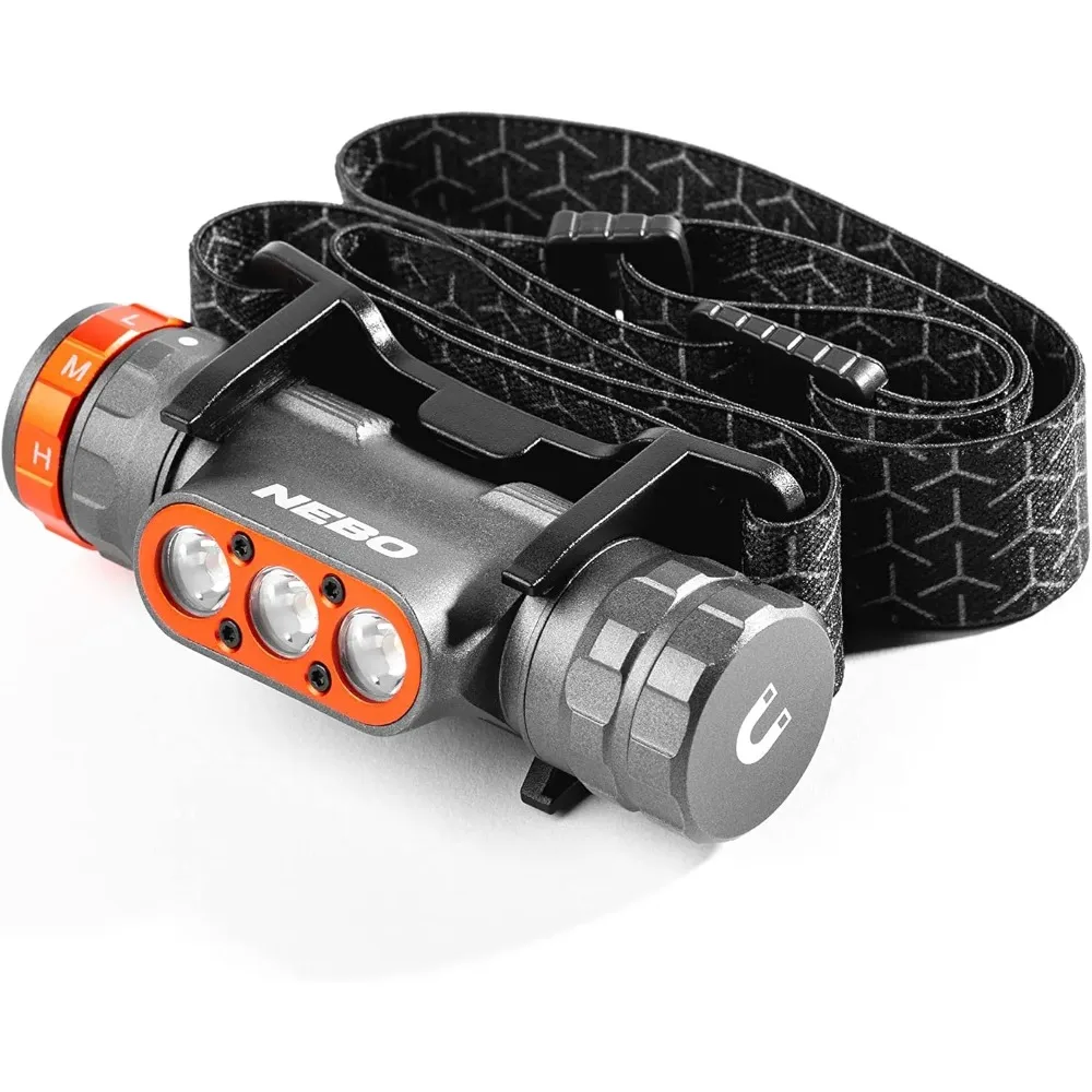 

1500 Lumens Rechargeable Headlamp, 5 Modes, Waterproof LED Light for Hiking & Camping with USB Cable