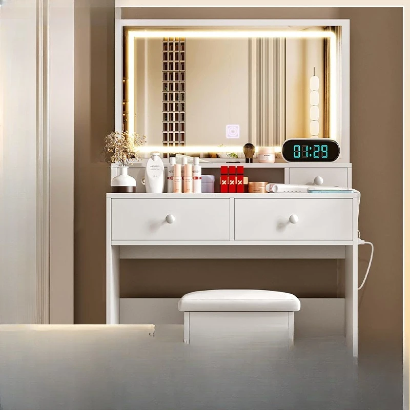 

Internet celebrity light luxury studio dresser with lamp, training school makeup table, hair salon beauty salon bridal shop