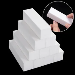 10pcs Nail Files Buffer Block Set Manicure Pedicure Care Nail Art Buffing Sanding Polishing White Sponge Buffers Nail File Tools