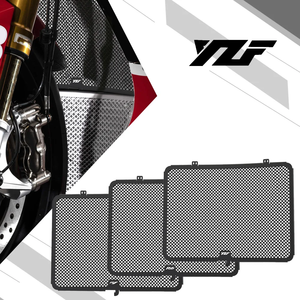 

FOR Yamaha YZF-R6 YZFR6 2006 YZF-R1 YZFR1 2007 2008 Motorcycle Radiator Grille + Oil Cooler Guard Cover Protection YZF R R1 R6