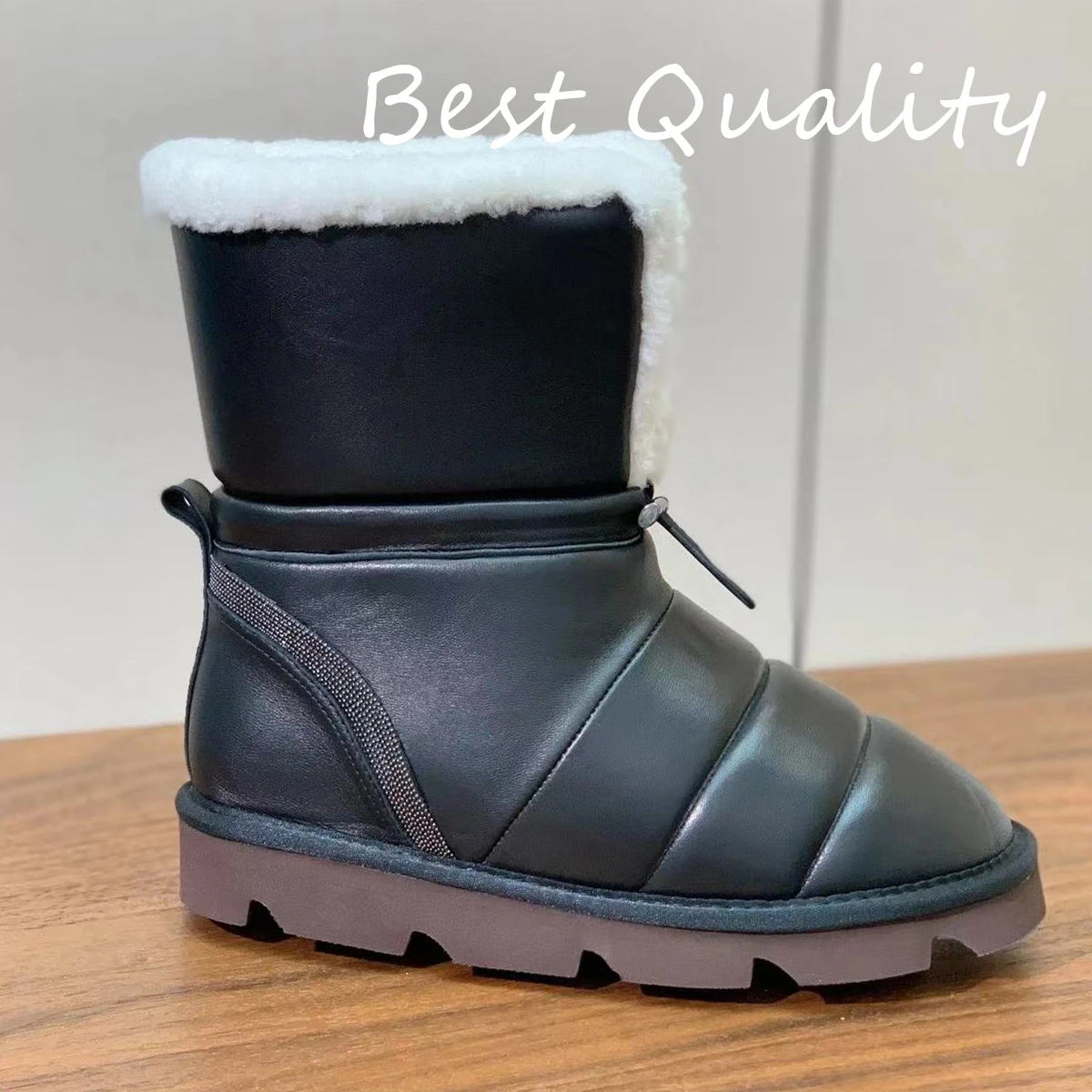 

2024 Winter Winter Autumn Long boots Two Wears Women's boots Knitted socks Boots Round headed flat bottomed anti slip