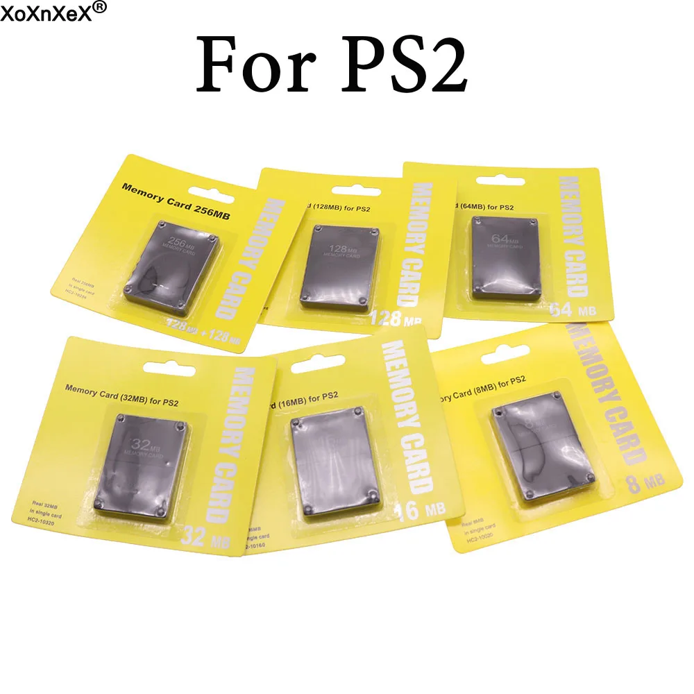 1pcs For PS2 Expansion Cards 8MB/16MB/32MB/64MB/128MB/256MB Megabyte Memory Card For PS2 Slim Game Data Console